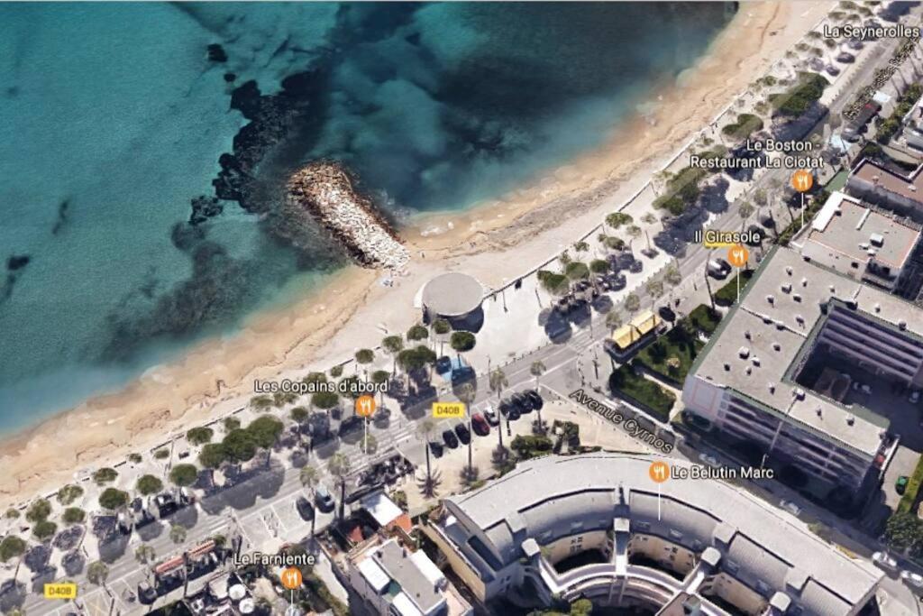 Blue Summer Vibes Mini Studio For Two, Ac, Parking, Beach At 50M, Spa Access -2 La Ciotat Buitenkant foto